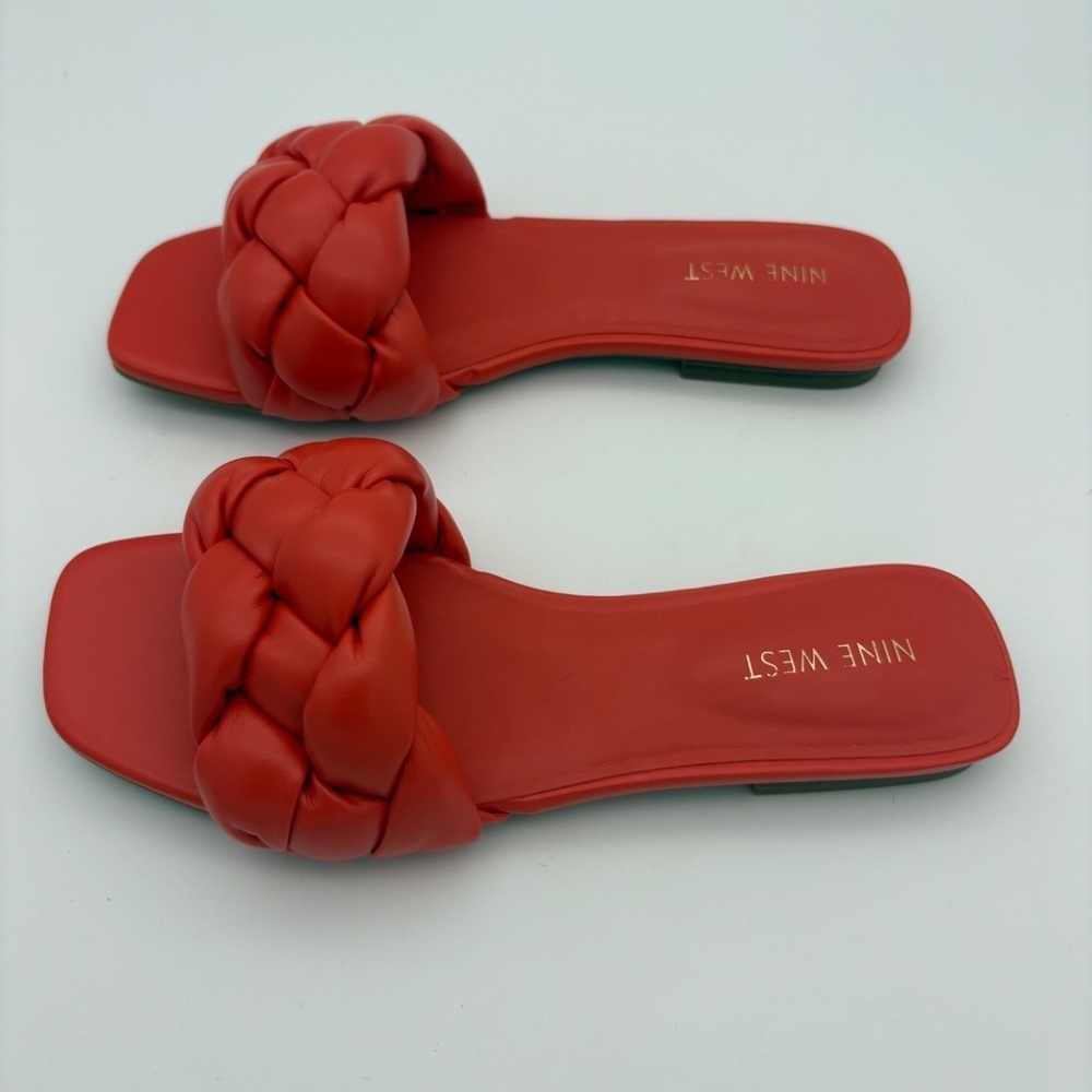 NIB Nine West Orange Sonet3 Sandals; Size 6.5 - Picture 4 of 12